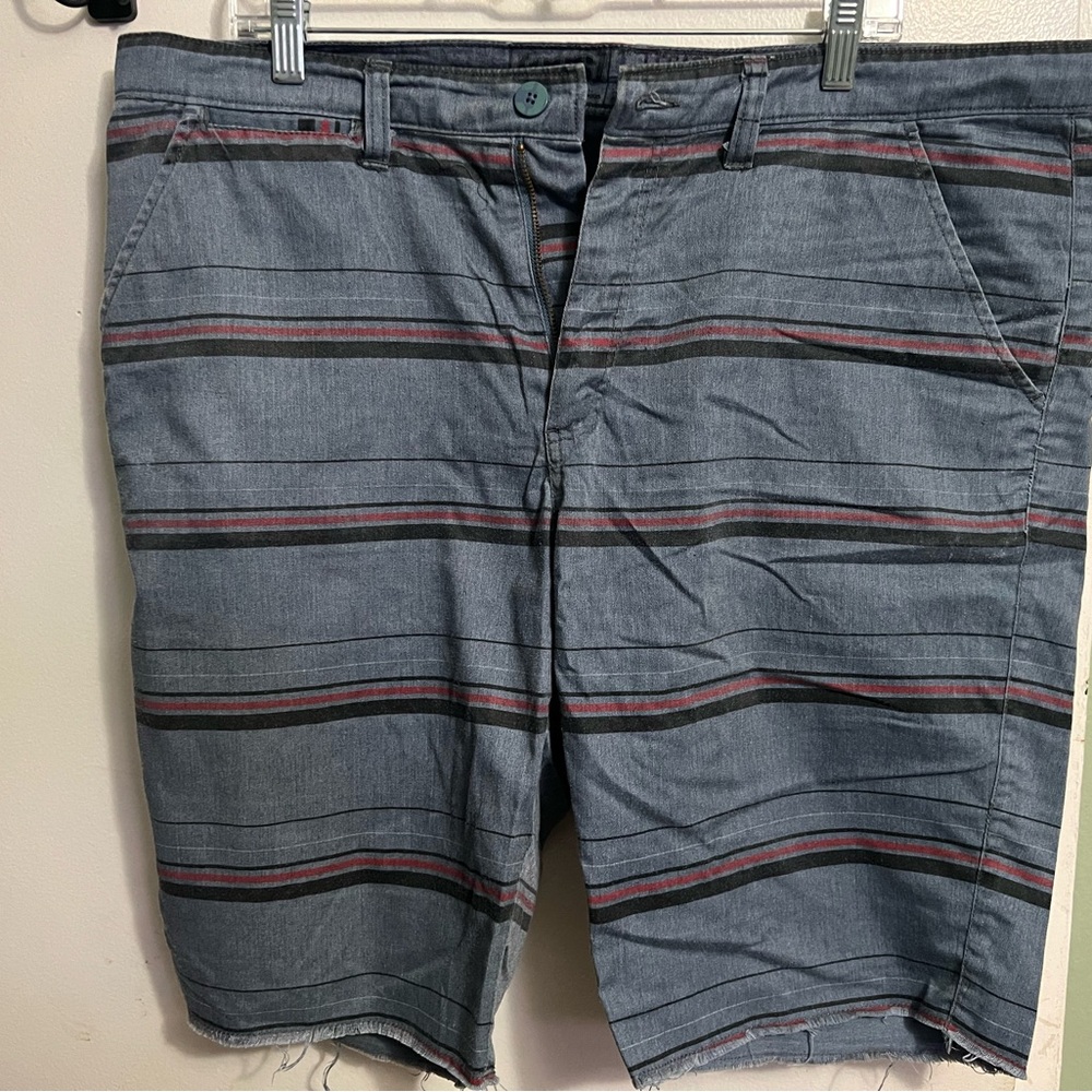 Men's Striped Flat Front Shorts